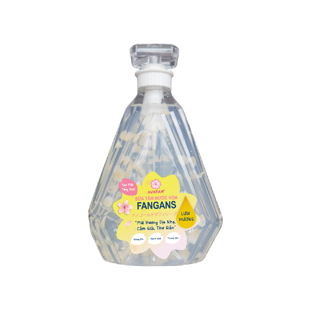 Sữa Tắm Cánh Hoa Tươi Giúp Làm Sáng Mịn Da Hương Nước Hoa Avatar Fragrans Shower Gel ( Hương Hoa Mộc Lan )